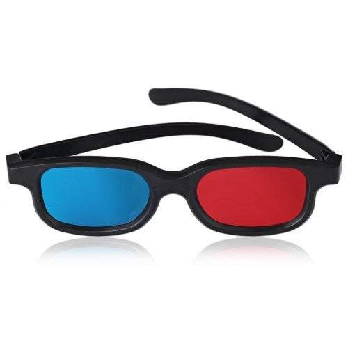Anaglyph Dimensional 3D Vision Glasses For Tv Movie Game Red Blue