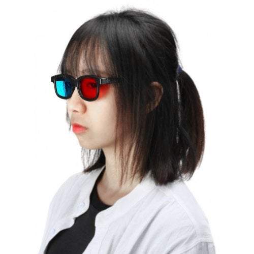 Anaglyph Dimensional 3D Vision Glasses For Tv Movie Game Red Blue