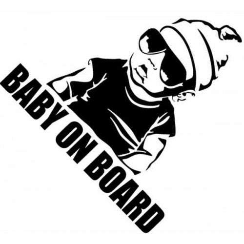 Tinting Baby On Board Vehicle Decal Sticker White