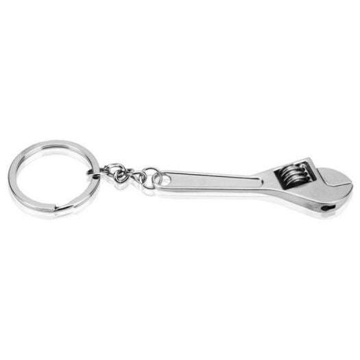 Necklaces Creative Mini Tool Model Wrench Key Chain Ring Silver