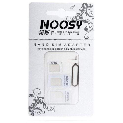 Sim Cards Accessories Noosy 4 In 1 Adapter Set White