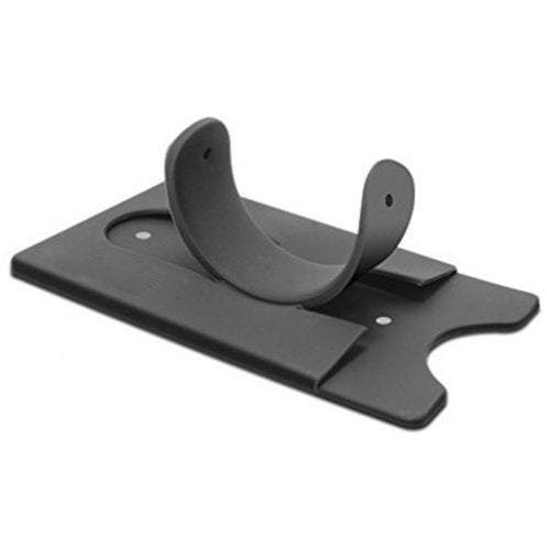 Sticker Stamp Activities Silicone Wallet Mobile Smart Adhesive Sleeve Card Holder For Phone With Stand Black