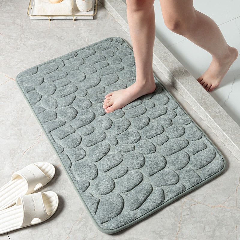 Comfortable Stone Design Rebound Memory Foam Bath Mat