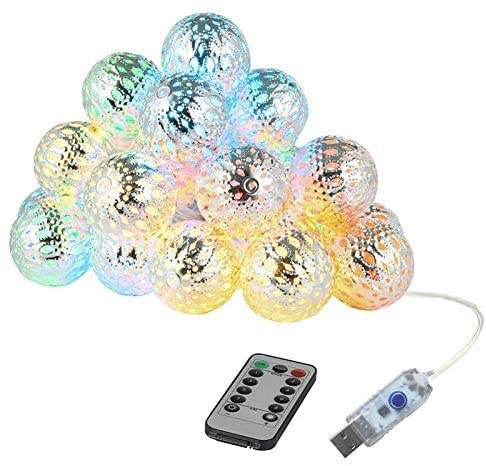 20 Led 3M Metal Ball String Lights Decorative Fairy