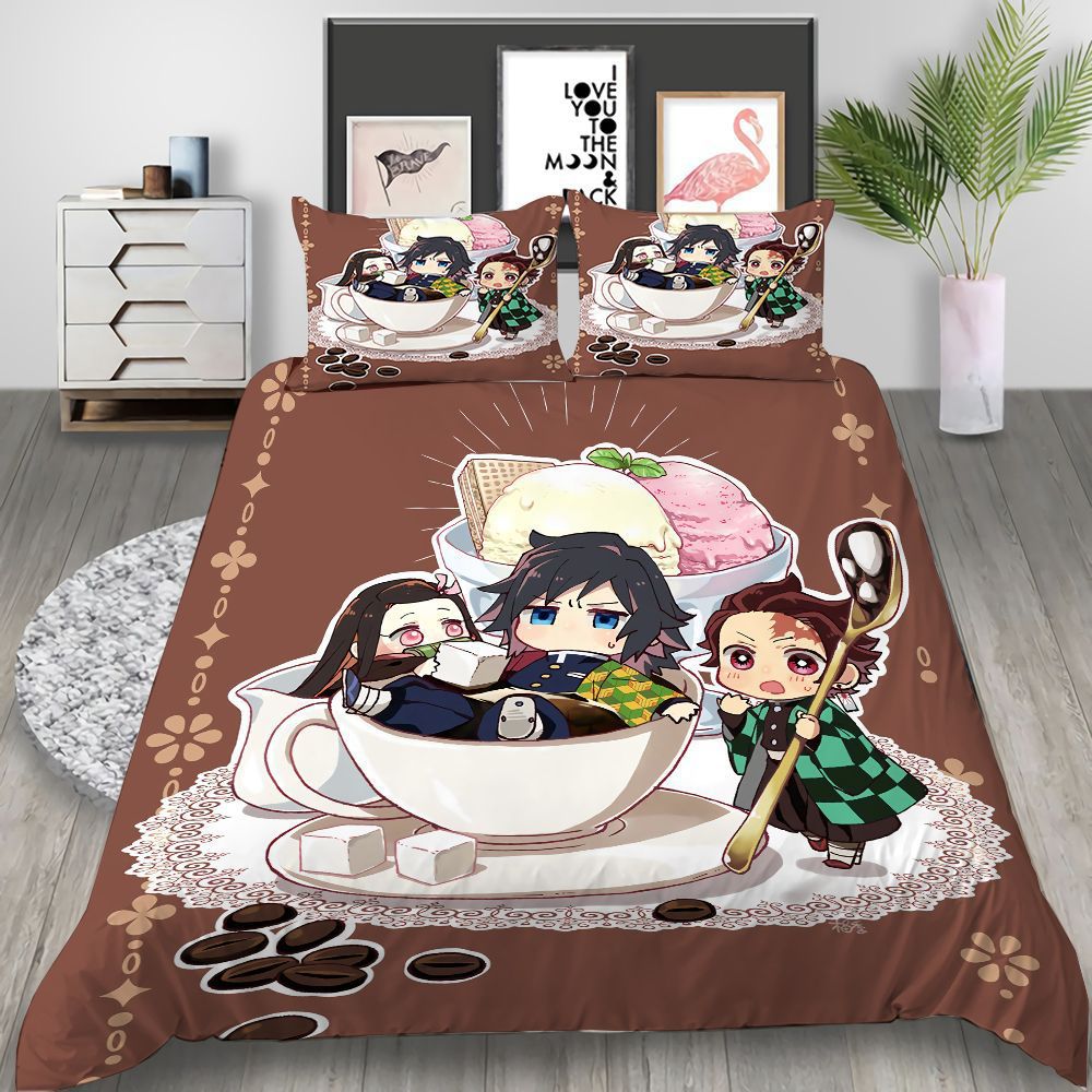 3D Printed Demon Slayer Anime Duvet Quilt Covers