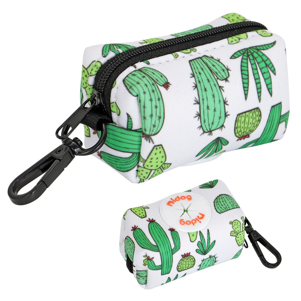 Colourful Printed Dog Poop Bag Holder Waste Bags Dispenser