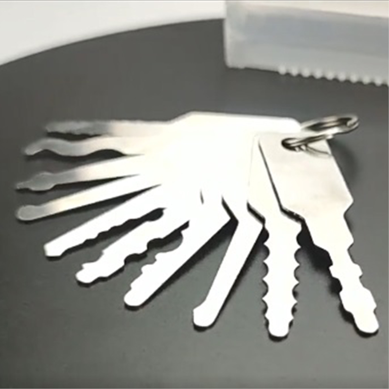 10Pcs Jiggler Key Unlock Tool For Car Door Lock Silver