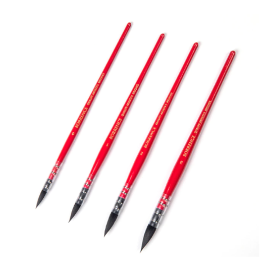 Watercolour Squirrel Nylon Hair Pointed Painting Brush Set Art Supplies #0 1 2 3