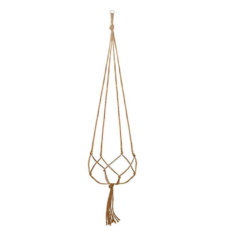 Plant Stands Hemp Rope Hanging Pot Basket Flower Holder