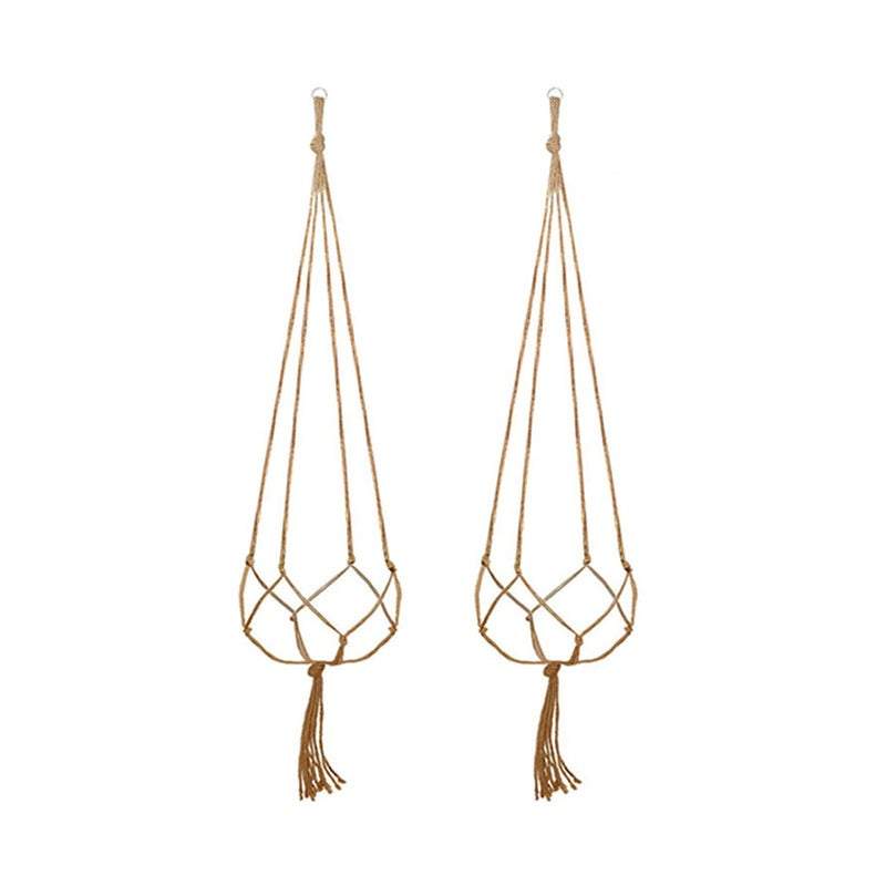 Plant Stands Hemp Rope Hanging Pot Basket Flower Holder