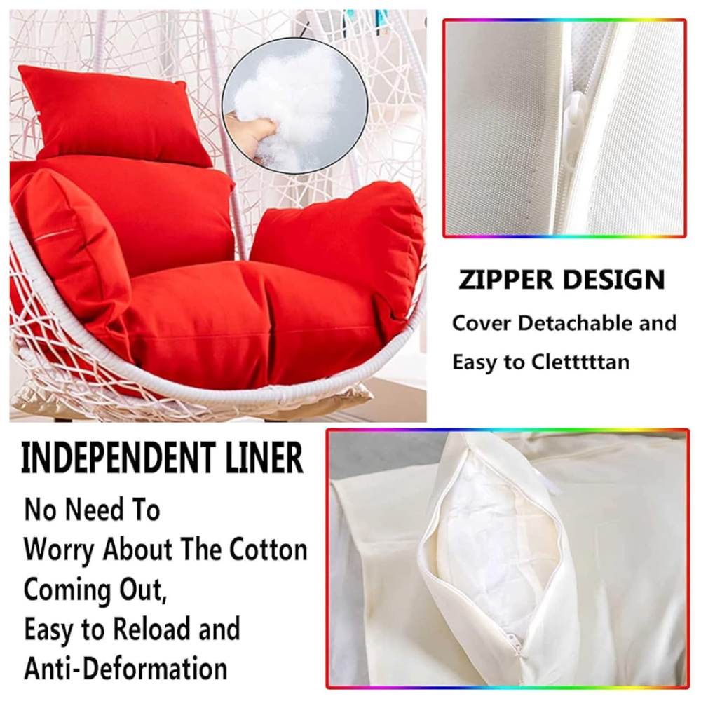 Swing Hammock Hanging Chair Mat Balcony Egg Cushion Seat Pad Pillow