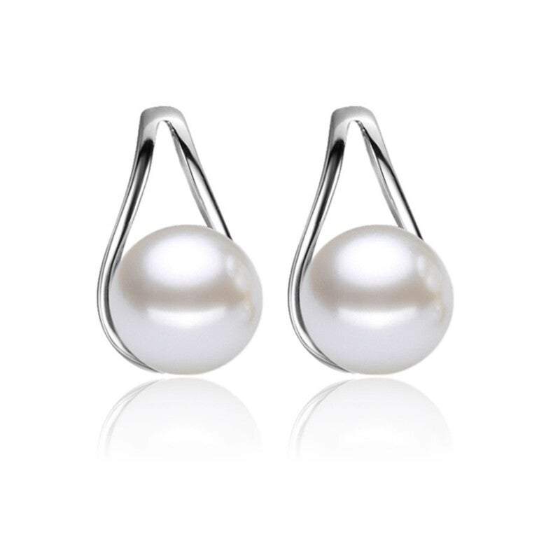 Veile Studios Happy Wish Earrings Stylish Sterling Silver Bridal Teardrop