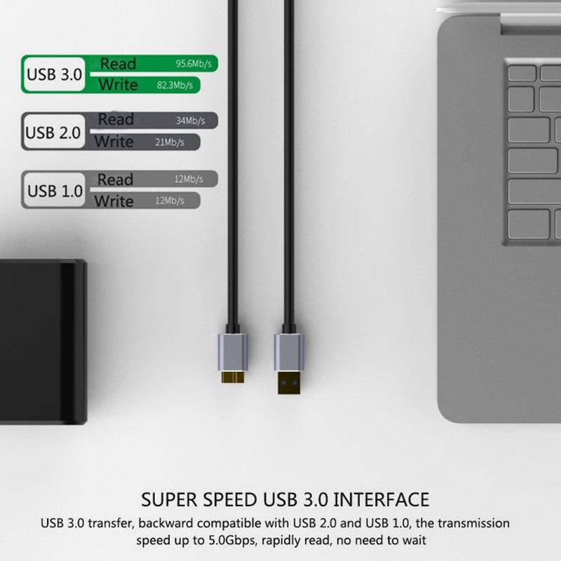 Usb3.0 Type A To Micro B Data Sync Cable Cord For External Hard Drive Disk Hdd