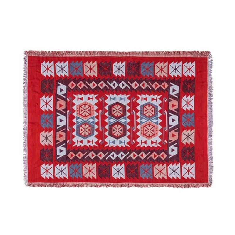 Boho Tribal Throw Blankets Picnic Rugs Bedroom Decor