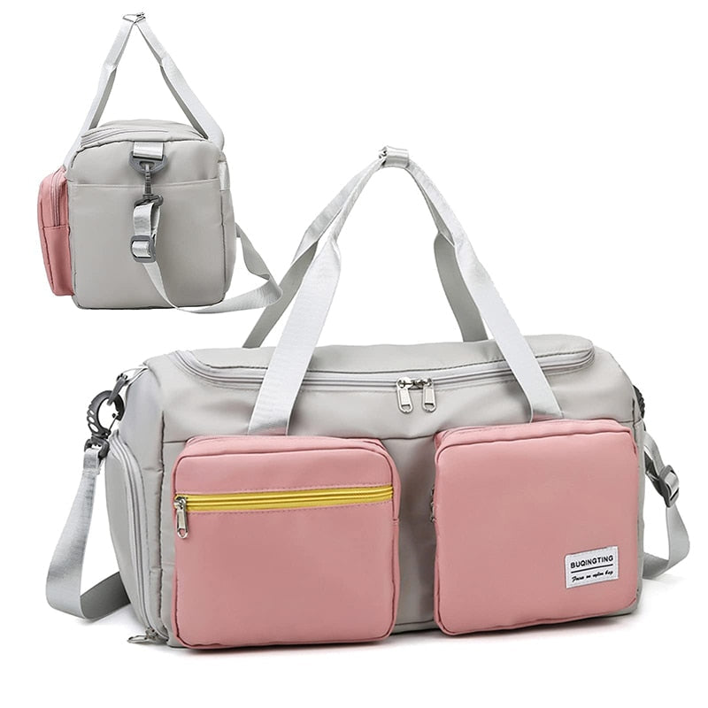 Sports Fitness Gym Bag Shoes Compartment Duffle Bags