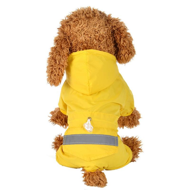 Reflective Dog Raincoat With Hood