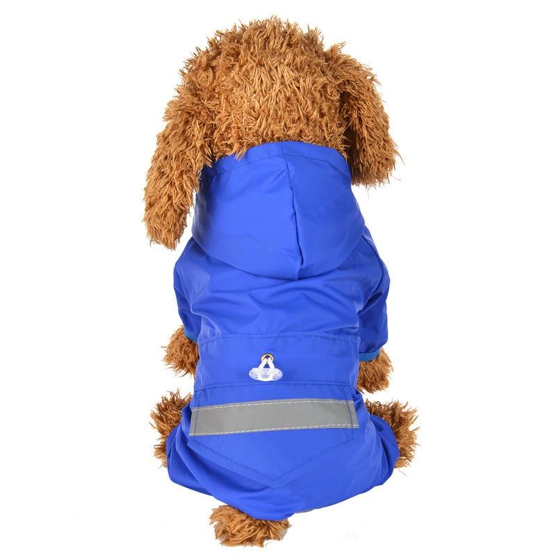 Reflective Dog Raincoat With Hood
