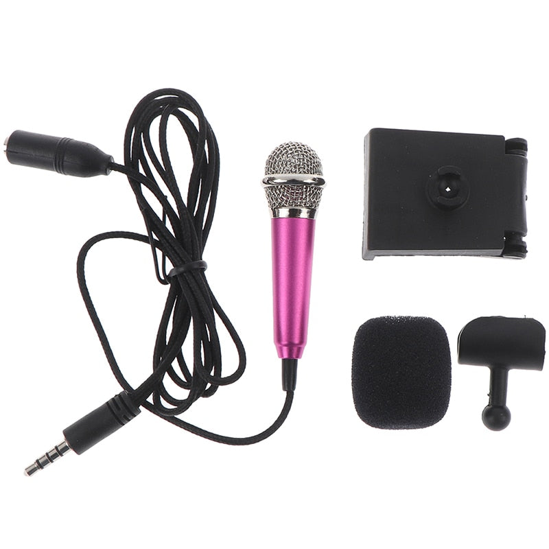 3.5Mm Stereo Studio Karaoke Mini Microphone For Pc Mobile Phone