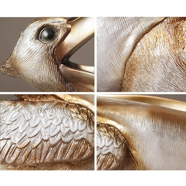 Resin Pelican Ornament Key Holder Jewellery Storage Decor