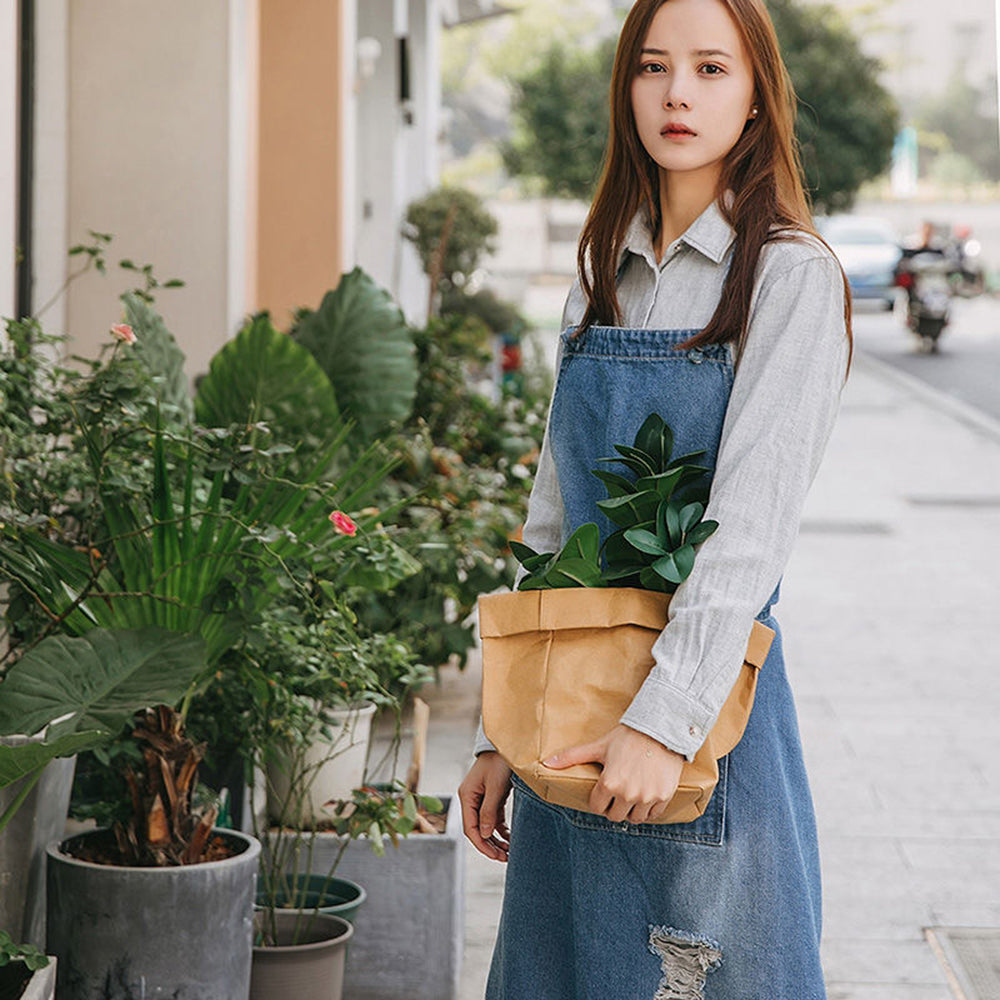 Unisex Multifunctional Cotton Denim Crafting Kitchen Apron