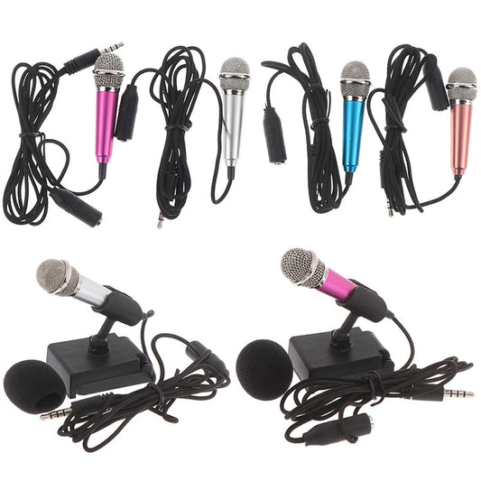 3.5Mm Stereo Studio Karaoke Mini Microphone For Pc Mobile Phone