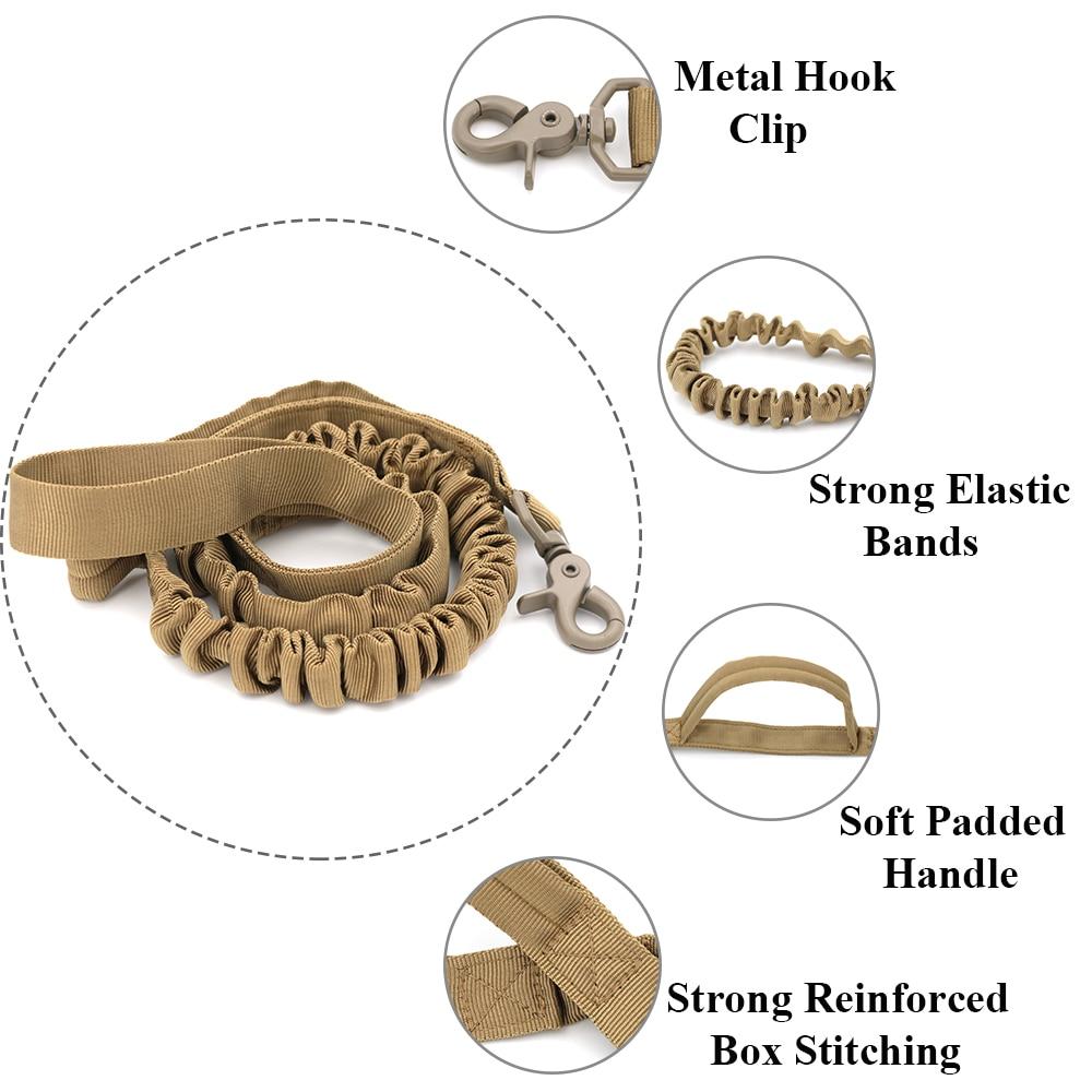 Tactical 2 Handle Dog Leash Pet Equipment