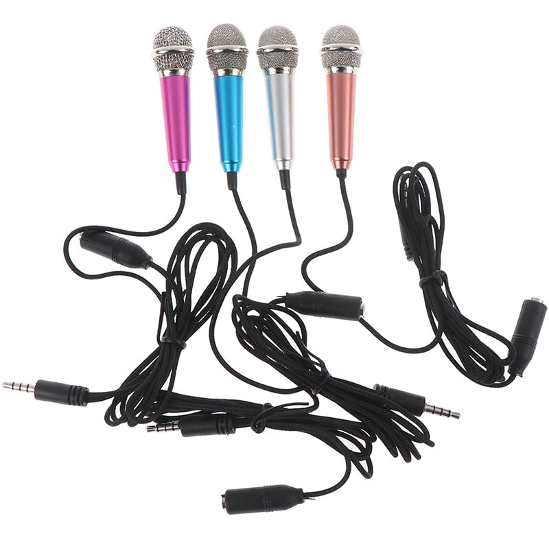 3.5Mm Stereo Studio Karaoke Mini Microphone For Pc Mobile Phone