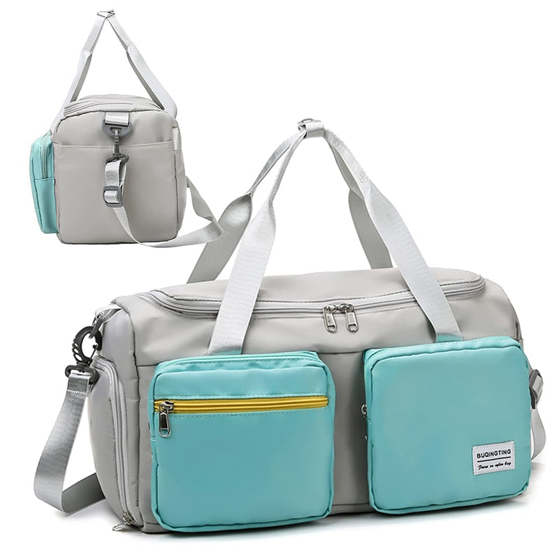 Sports Fitness Gym Bag Shoes Compartment Duffle Bags