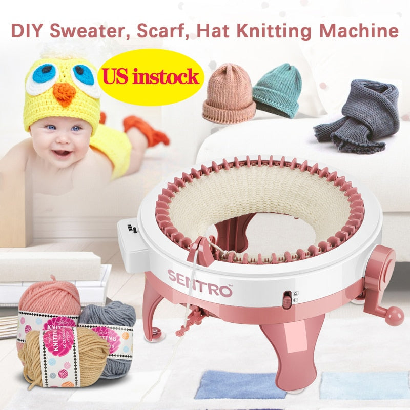 48 Needle Diy Big Hand Knitting Machine Weaving Loom Sewing Tool