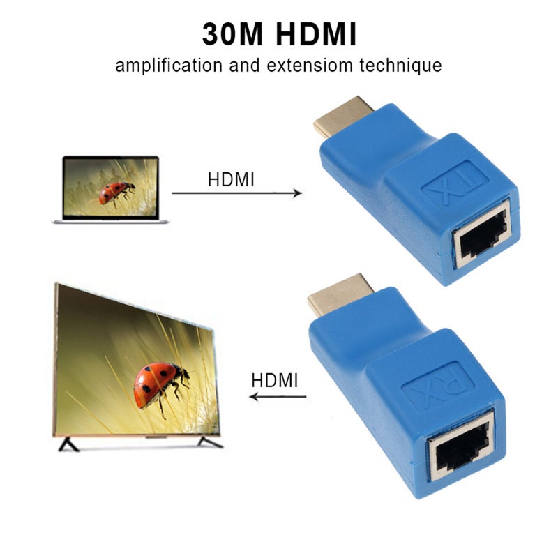 1080P Hd 4K Rj45 Ports Lan Network Hdmi-Compatible Extension Up To 30M