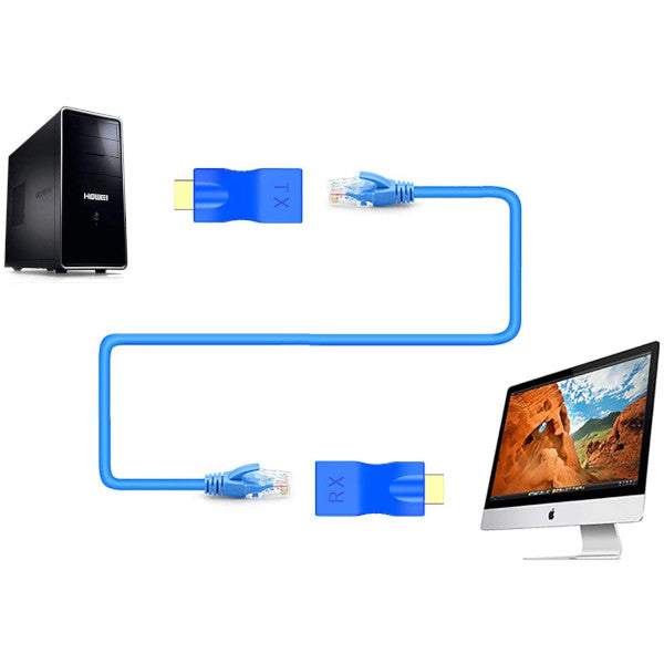 1080P Hd 4K Rj45 Ports Lan Network Hdmi-Compatible Extension Up To 30M