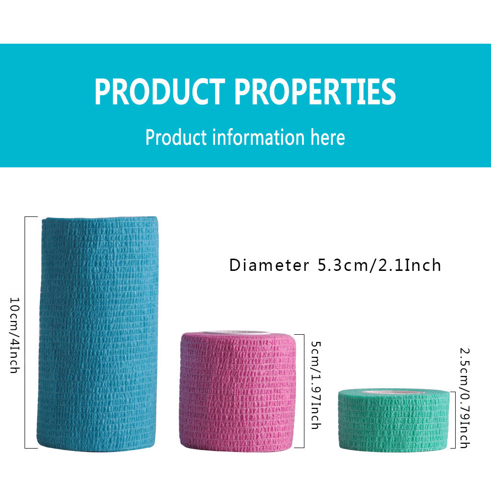 Self Adhesive Elastic Bandage Wrap Colourful Tape