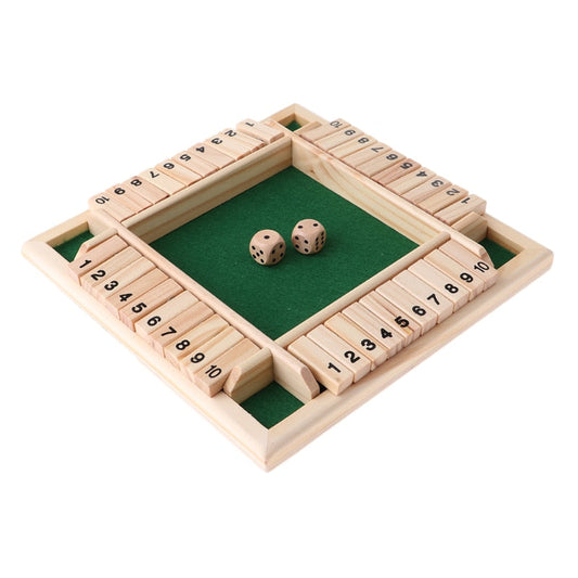 Four Player Shut The Box Family Dice