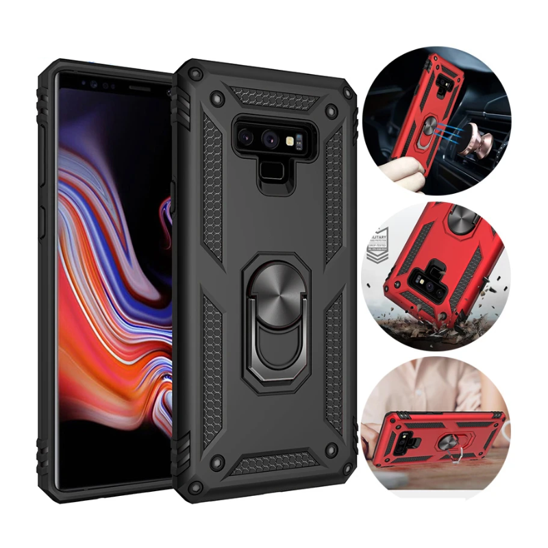 Sergeant Armor Shockproof Kickstand Protective Case Samsung Galaxy Note 9 Black
