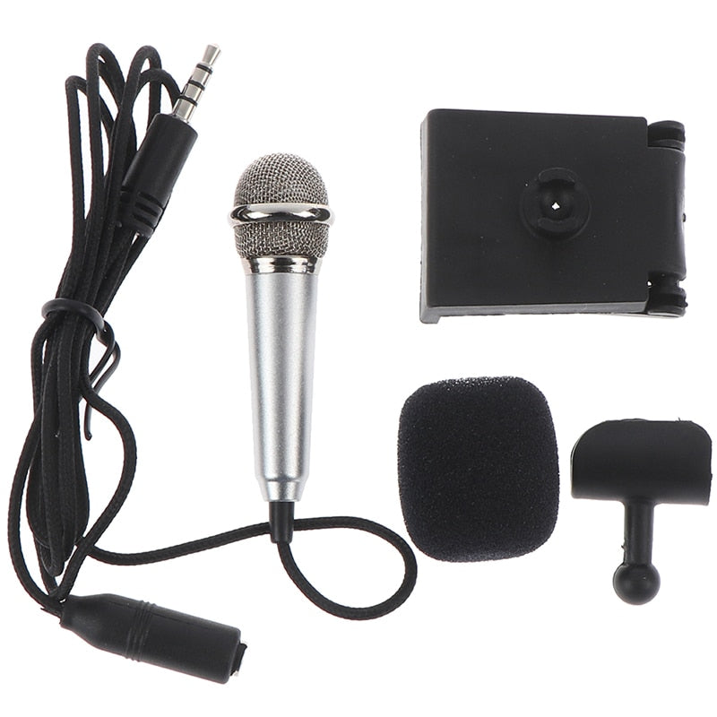 3.5Mm Stereo Studio Karaoke Mini Microphone For Pc Mobile Phone