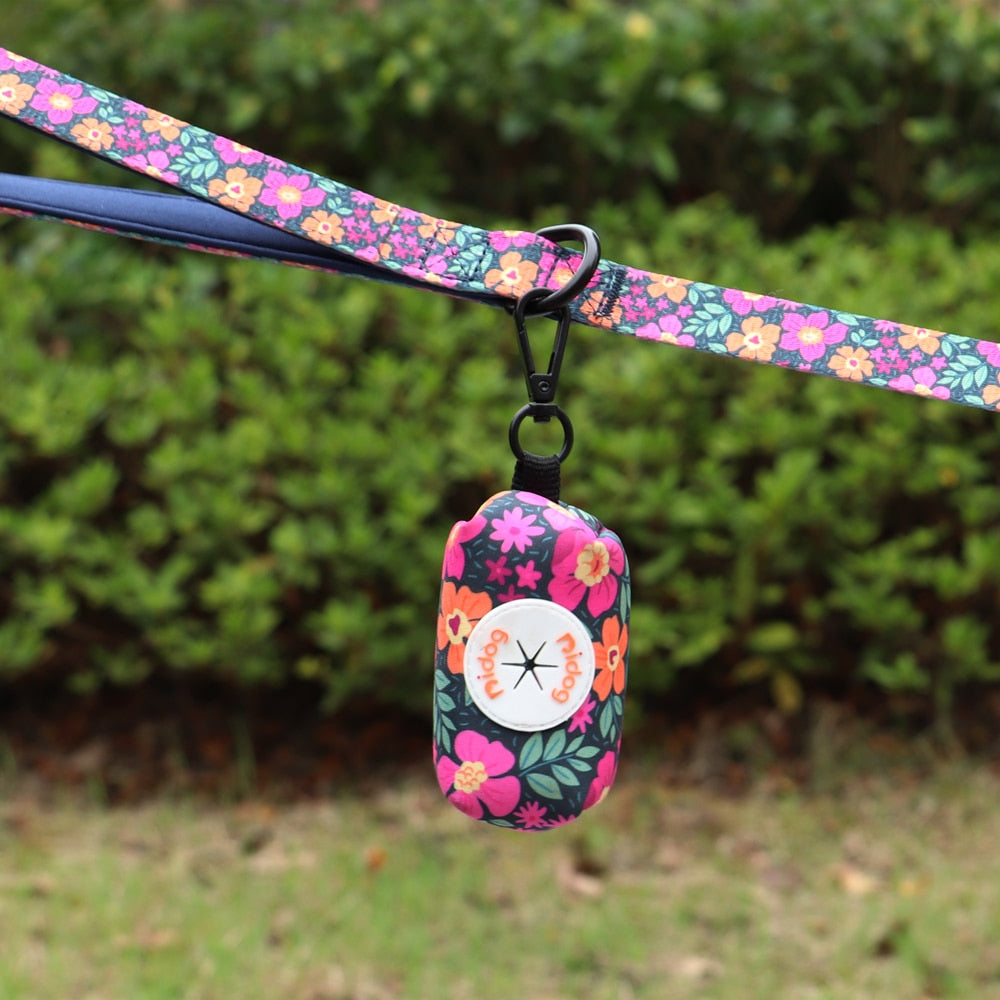 Colourful Printed Dog Poop Bag Holder Waste Bags Dispenser
