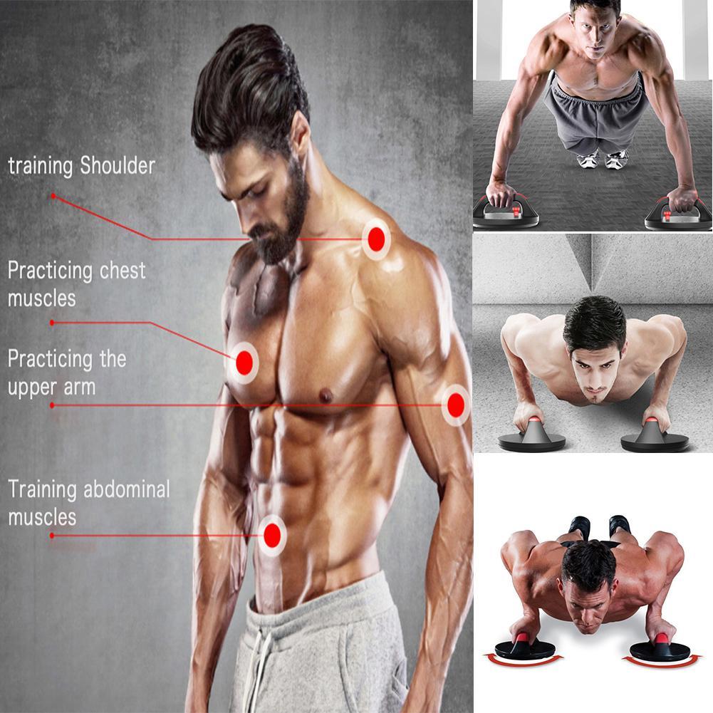 Pair Of Comfortable Pushup Stands Gym Fitness Workout Up Grips Exercise Equipment