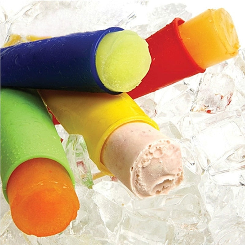 5 Piece Lot Summer Popsicle Maker Lolly Mould Kitchen Diy Frozen Ice Cream Mold