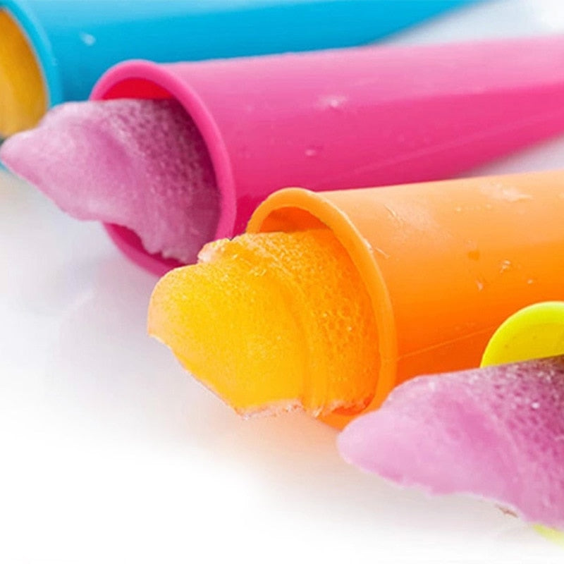 5 Piece Lot Summer Popsicle Maker Lolly Mould Kitchen Diy Frozen Ice Cream Mold