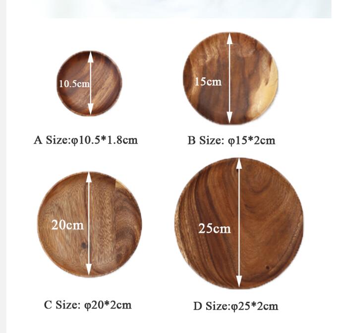 Acacia Dishes Natural Serving Plates