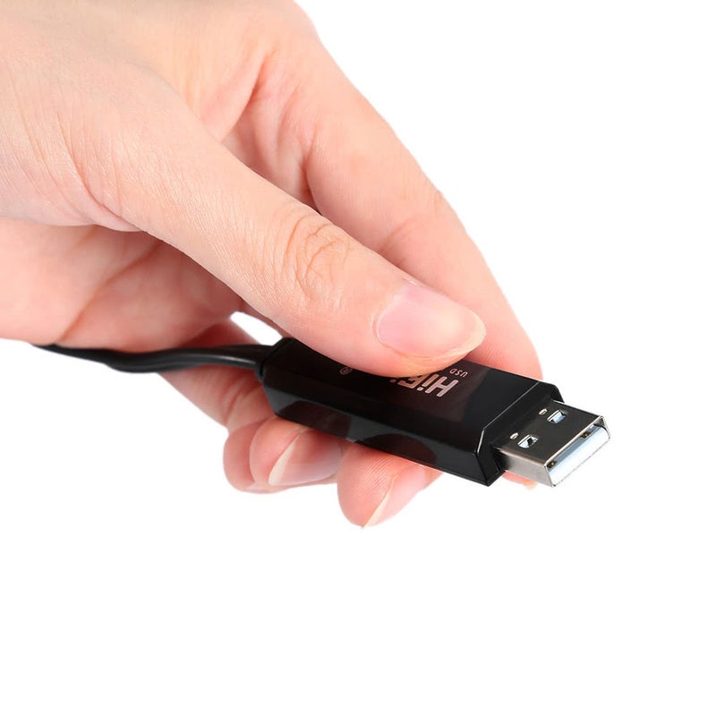 Usb In Out Midi Cable One Interface 5 Pin Line Converter Pc To Music Keyboard Adapter Cord Black