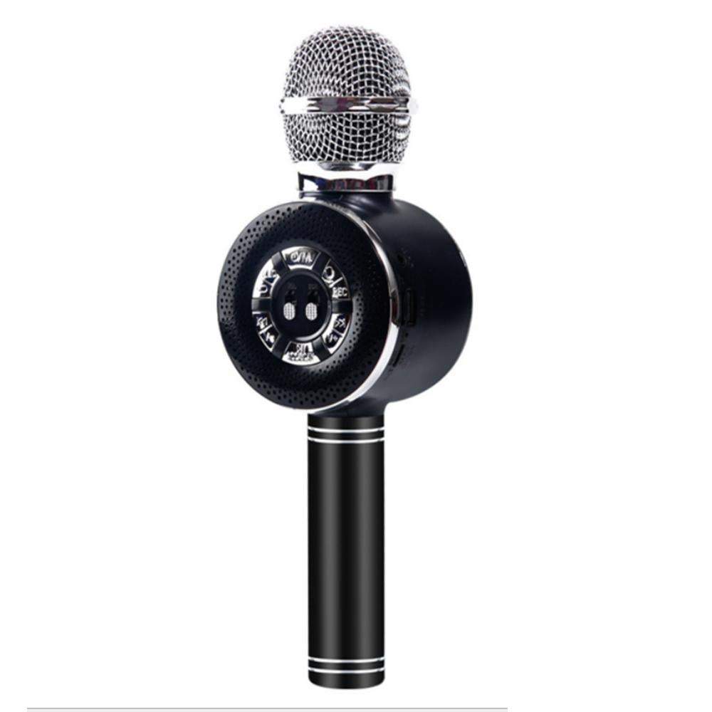 Usb Rechargeable Wireless Bluetooth Microphone With Large Led Lights