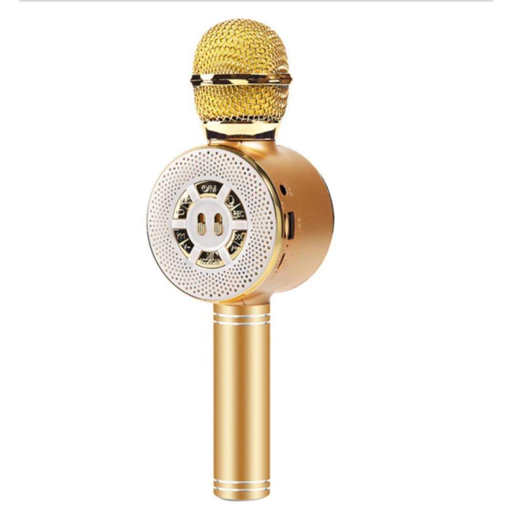 Usb Rechargeable Wireless Bluetooth Microphone With Large Led Lights