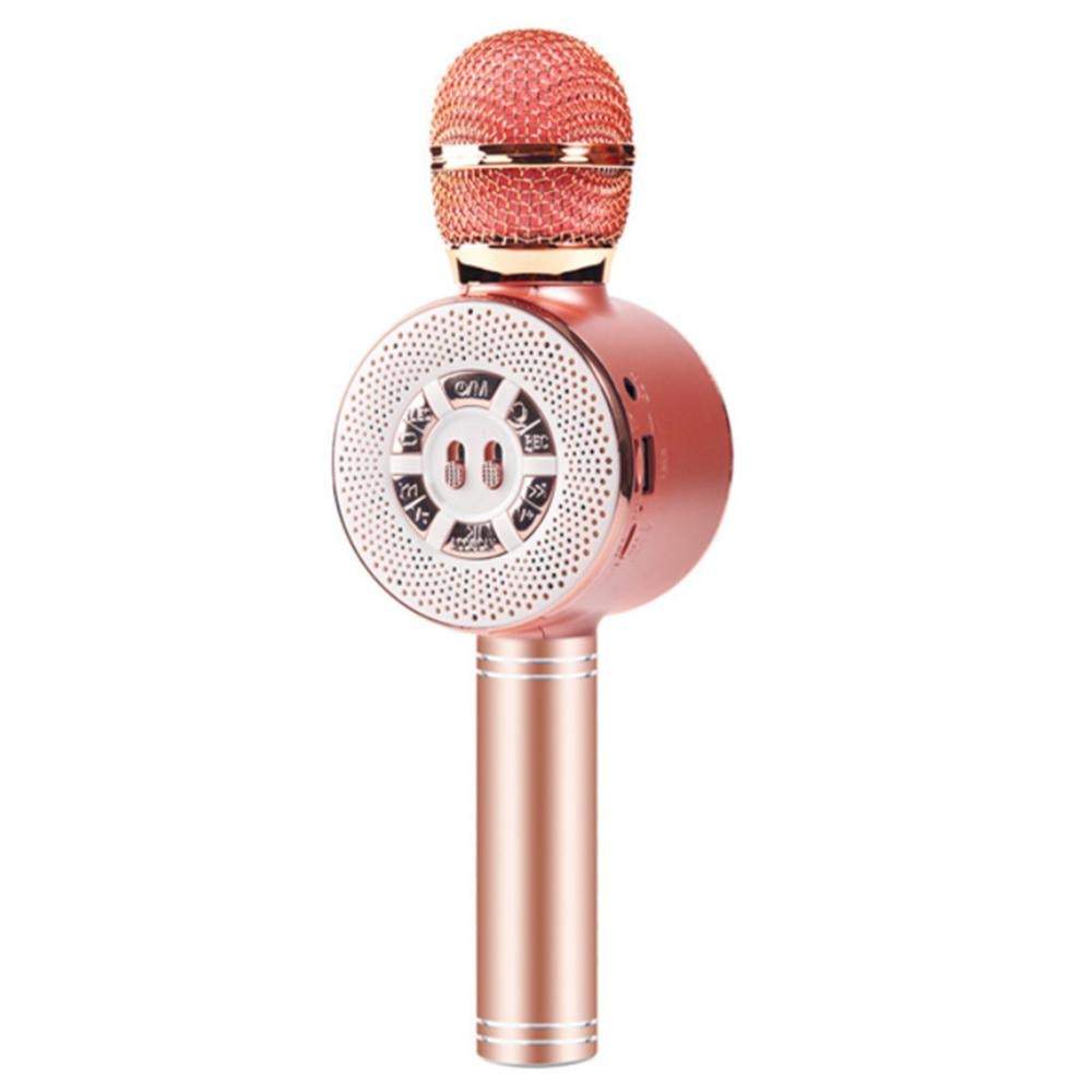 Usb Rechargeable Wireless Bluetooth Microphone With Large Led Lights