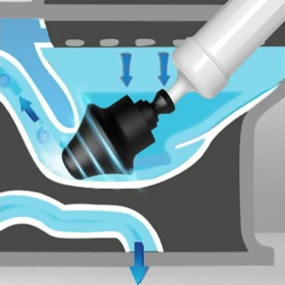 Drain Clog Remover Multi-Function High Pressure Pipe Plunger For Sink Floor