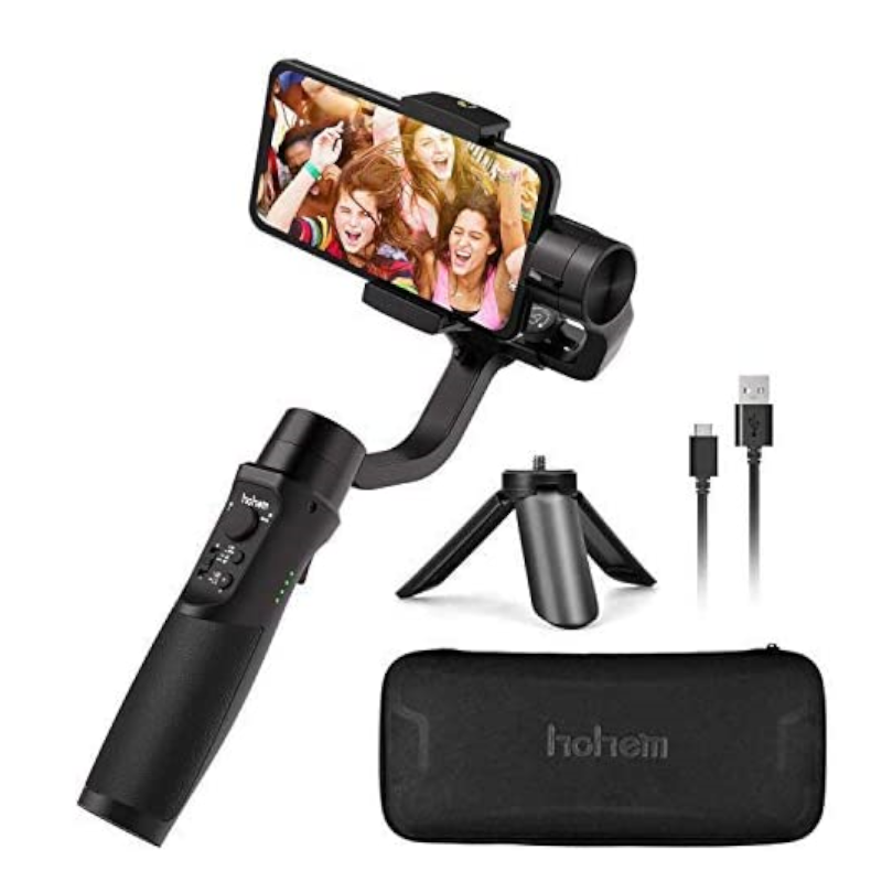 3 Axis Handheld Gimbal Stabilizer For Smartphones Black
