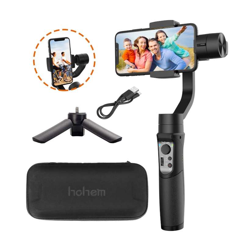 3 Axis Handheld Gimbal Stabilizer For Smartphones Black