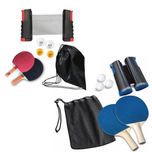Ping Pong Set With Paddles Balls Table Tennis Net