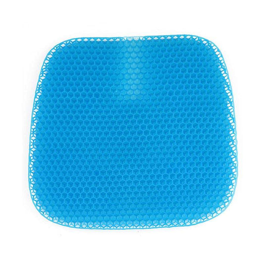 1 Sets of Hod Health & Home 1 Sets Of Cushions Honeycomb Design Soft Cool Gel Seat With Groove Non Slip Pain Relief
