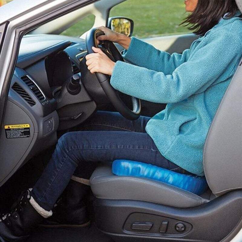 1 Sets of Hod Health & Home 1 Sets Of Cushions Honeycomb Design Soft Cool Gel Seat With Groove Non Slip Pain Relief